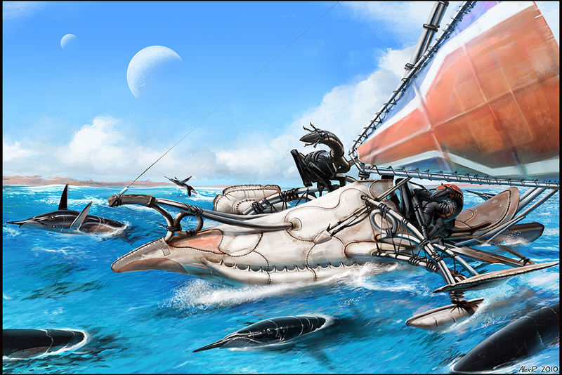 Illustration for article titled Only one artist dares to capture alien creatures in their natural habitat